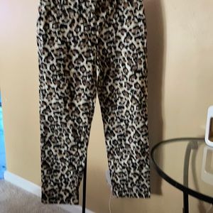 Animal print Capri pants